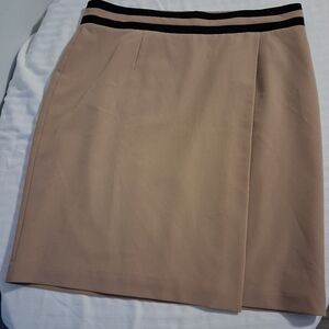 Tan And Black Straight Skirt Size 18